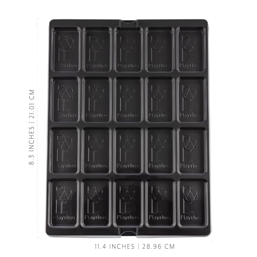 Game Piece Counter Trays (5-Pack); War Game and Board Game Storage Sorting Organizers, Playthos Collection