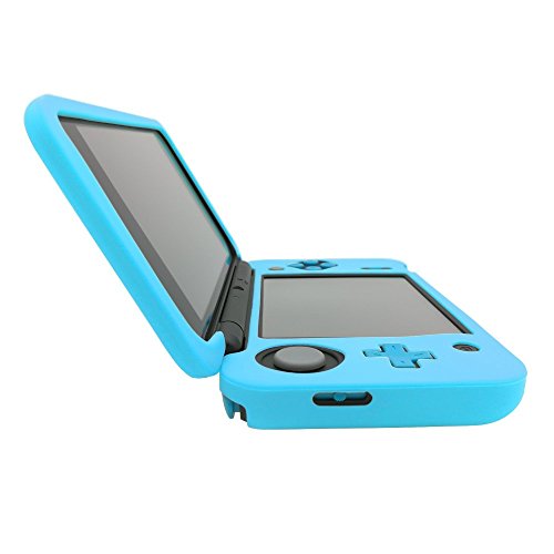 Tekmihat Soft Rubber Silicone Cover Case Protector for New 2DS XL LL Console Full Body Protective Skin Shell (Blue) - color: Blue