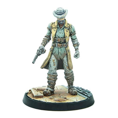 Modiphius: Fallout: Wasteland Warfare - Raiders Overlords - 3 Figures, Nuka World Wave, 32mm Multi-Part Resin Unpainted Miniatures, RPG, Scenic Bases - style: Overlords
