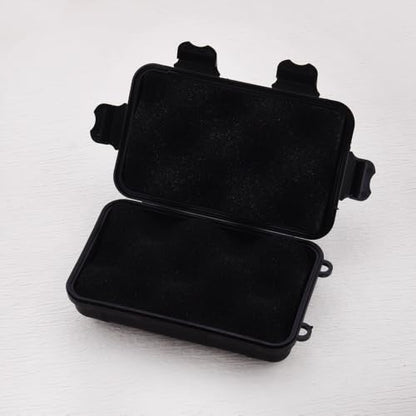 Small Black Hard Plastic Protective Storage Case with Pluck Foam Insert 5.31×3.15×1.57in Lightweight Waterproof Mini Carrying Box for Small Tools Electronics Fishing Lure Outdoor Gear Daily Tiny Items