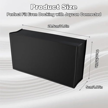 Dust Cover Console Non-Scratch Sleeve Protective Cover Thick Fabric Precision Cut Dust Guard Easy Access Cable Port Black