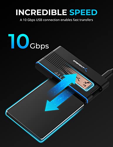 SABRENT USB-C M.2 NVMe + 2.5/3.5in SATA SSD/HDD Adapter (DS-UCMH) | USB 3.2 Type-C; connects M.2 PCIe NVMe and 2.5"/3.5" SATA drives to USB - style: 2.5/3.5" SSD/HDD/M.2 NVMe SSD Converter