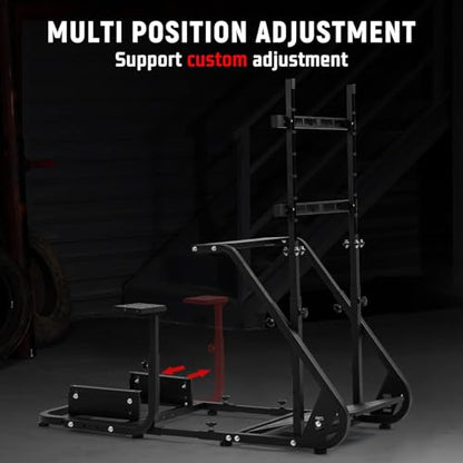Dardoo G923 Racing Simulator Cockpit with Monitor Mount Fit for Logitech G29 G920, for Thrustmaster T80 T150, for PS4,for PC, Adjustable Driving Wheel Stand,Without Wheel, Pedal, Handbrake and Seat