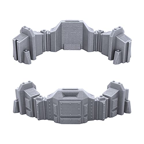 EnderToys Connecting Barricade Wall Set, Terrain Scenery for Tabletop 28mm Miniatures Wargame, 3D Printed and Paintable