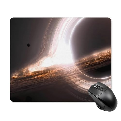Gaming Mouse Pad, Interstellar Gargantua Black Hole Mouse Pad 7.1x8.7 Inch Large Extended Computer Mouse Mat Keyboard Full Desk Mousepad for Gaming, Office, Home - color: style-2, size: 7.1 x8.7-Inch