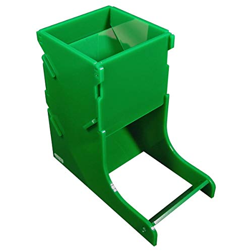 LITKO Dice Tower | TTRPG & Board Games | Green | Contains rolls, no dice off the table | Fits 16-25mm D6 & polyhedral sets | 5in tall | Laser-cut acrylic | Assembly required - color: Green