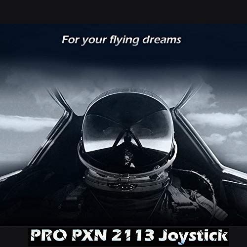 PC Joystick, YF2009 USB Gaming Controller with Vibration Feedback and Throttle, Wired Flight Stick for PC Computer Laptop (Renewed)
