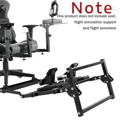 Supllueer Foldable Flight Racing Pedal Stand with Seat Slot Compatible with Logitech G29 G920 G923, Fit for Thrustmaster, Easy Storage Steering Wheel Frame, No Racing Wheel Stand Seat Pedal