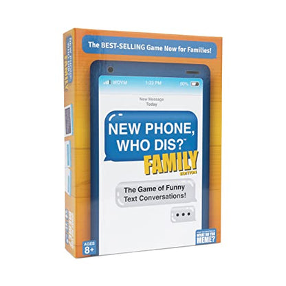 New Phone, Who Dis? Family Edition By Relatable, A Fun Choice For Games And Card Games For Family Gatherings, Great For Kids Games, Includes 150 Inbox Cards, 300 Reply Cards, And Instructions - style: Family