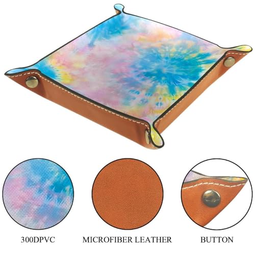 Tie Dye Dice Tray Dice Rolling Tray Folding Dice Holder for Dice Games, Like RPG, DND and Other Table Games - color: Multi 17