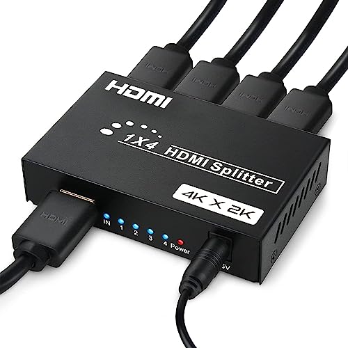 HDMI Splitter 1 in 4 Out, 4Kx2K @30Hz - size: HDMI 1x4