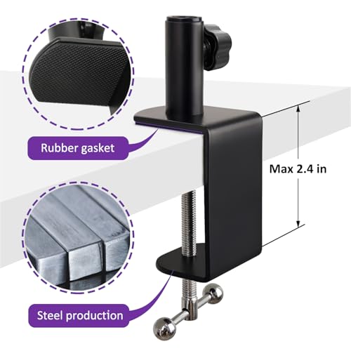 Adjustable Seiren Mic Boom Arm, Mic Stand Compatible with Razer Seiren X Mini V2 V3 USB Streaming Microphone for Recording, Gaming, Podcast