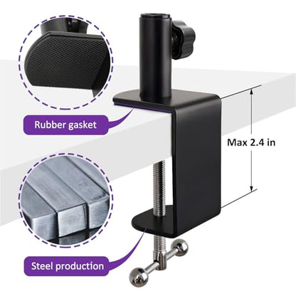 Adjustable Seiren Mic Boom Arm, Mic Stand Compatible with Razer Seiren X Mini V2 V3 USB Streaming Microphone for Recording, Gaming, Podcast