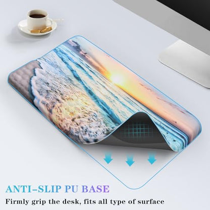 Computer Keyboard Stand with Wrist Rest, Ergonomic Tilted Keyboard Holder - Keyboard Riser with Wrist Pad - Keyboard Tray Support for Office Home - Beach - color: Keyboard Stand-beach
