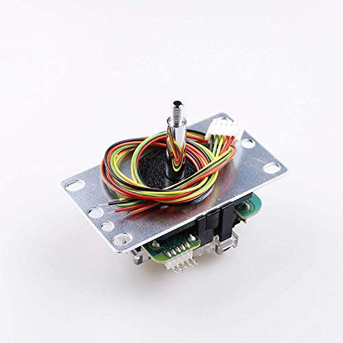 Sanwa JLF-TP-8YT Joystick + Sanwa 8 pcs OBSF-30 Push Button Bundle Kit Color : Gray - for Arcade Game 4 & 8 Way Adjustable, Compatible with Catz Mad SF4 Tournament Joystick S@NWA - color: Gray