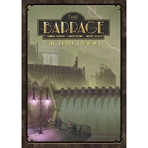 Cranio Creations Barrage Board Game 5th Player Board Game Expansion | Strategy Game | Worker Placement Game for Adults and Teens | Ages 14+ | 1-5 Players Made by Cranio Creations,Multicolor