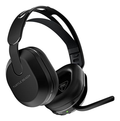 Turtle Beach Stealth 500 Wireless Amplified Gaming Headset for PS5, PS4, PC, & Mobile – 40-Hr Battery, Bluetooth, Memory Foam Cushions, Flip-to-Mute Mic, EQ Presets, Companion App – Black - color: Black