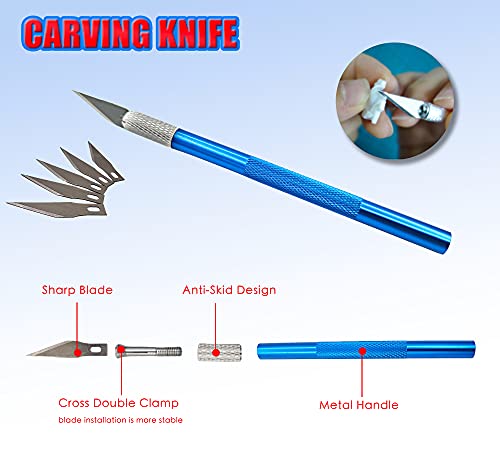 20PCS Gundam Model Tool Kit Hobby Building Tools for Hobby Repairing | Nippers Tweezers,Needle Files,Polishing Bars,Airplane Model Building Repairing and Fixing,Gundam Basic Model Assembling