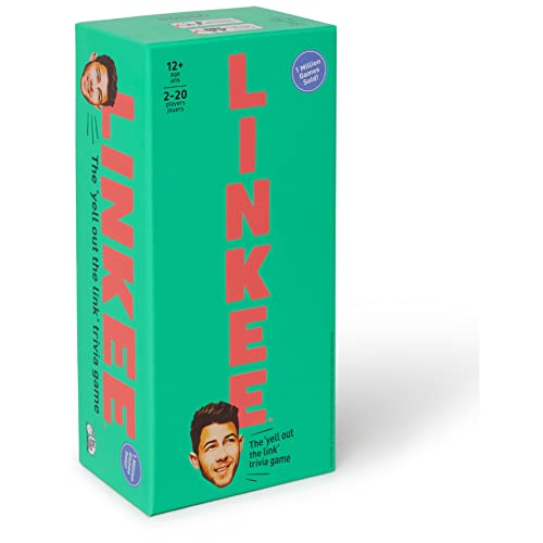 Spin Master Games Linkee Nick Jonas Edition Family Quiz Game | Find The Connecting Link Trivia, Promotes Lateral Thinking STEM Skills, Fun For Family Game Night, For 2+ Players, Ages 12+