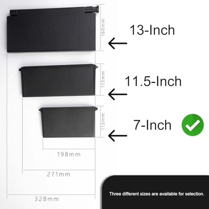 7-Inch Adjustable Screen Top Shelf Organizer for TV Computer Monitor Flat Screen 'TV Mount Top Shelf Used to Place Soundbar Cable Box Speakers Apple TV Play-Station Camera Frames Remote-Black - size: 6 inch