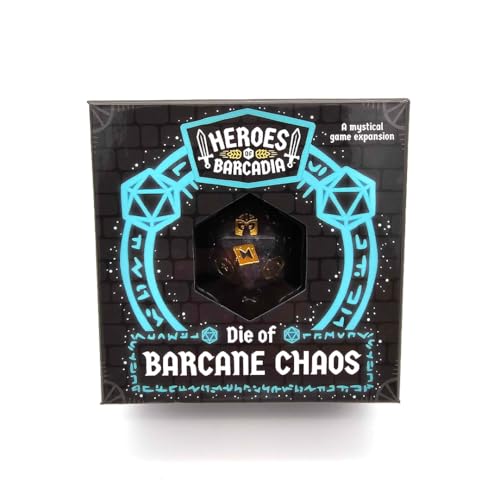 Heroes of Barcadia Die of Barcane Chaos | Random Effect Dice Expansion with Chaos Scroll for Dungeon Crawl Party Game