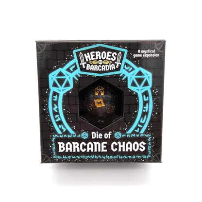 Heroes of Barcadia Die of Barcane Chaos | Random Effect Dice Expansion with Chaos Scroll for Dungeon Crawl Party Game