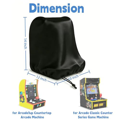 10 Inch Mini Arcade Machine Cover for Handhold Tabletop Small Game Machine | 10x12x14,Waterproof Dustproof Heavy Duty Oxford Fabric,for Arcade1up Countercade Countertop Arcade Handheld Retro Vedio Game - size: Arcade-Mi-10"x12"x14"