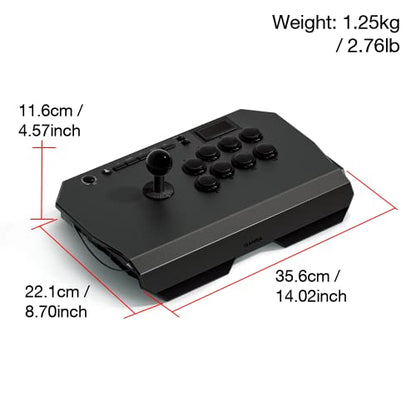 Qanba N3 Drone 2 Wired Joystick for PlayStation 5/4 and PC (Fighting Stick) Officially Licensed Sony Product