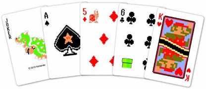 1 X Super Mario Bros Trump Limited Edition Playing Cards - Retro 8-Bit Dot Version