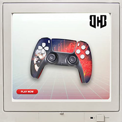 BCB Controllers Custom Modded Wireless Controllers Compatible with PS-5 Controller | Works with Play-Station 5 Console | Proudly Customized in USA with Permanent HYDRO-DIP Printing (NOT JUST A SKIN) - color: Tokyo Ghouul, size: Modded - Front & Back Print