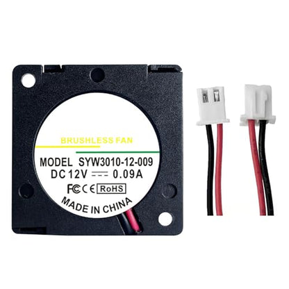 35mm x 35mm x 07mm Blower Fan 12V, 3.5cm 35mm Router Cooling Fans 2Pin 2Wire, 12V 0.12A Turbo Blower Cooling Fas for Charger Inverter SYW3507-12-014
