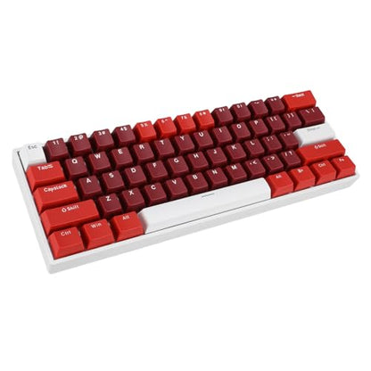 FILFEEL Ergonomic 61 Key Mechanical Keyboard Hot Swappable Blue Switch RGB Backlit Compact 60 Percent USB Wired Gaming Office Typing Portable Minimalist Desk Setup for Gamers Programmers