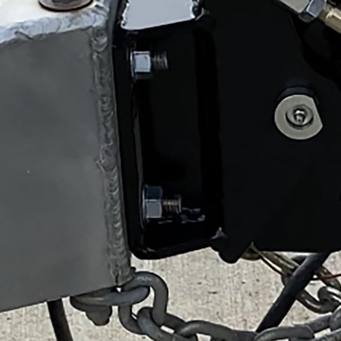 Shocker HD 25K Air Trailer Tongue Mount with Wallace 2-5/16" Ball Coupler, 4 Bolt Flat Plate Mount - size: 4 Bolt Flat Plate Mount