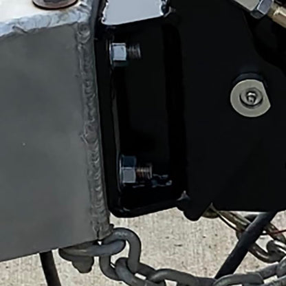 Shocker HD 25K Air Trailer Tongue Mount with Wallace 2-5/16" Ball Coupler, 4 Bolt Flat Plate Mount - size: 4 Bolt Flat Plate Mount