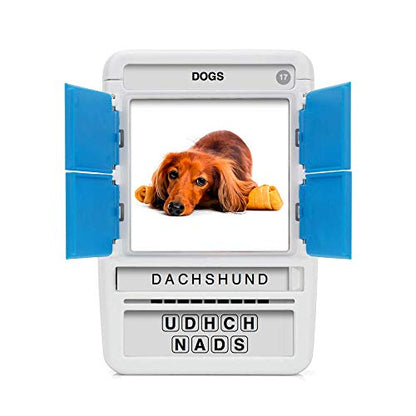 100 PICS Dogs Travel Game | Learn 100 Dog Breeds Flash Cards with Slide Reveal Case | Card Game, Gift, Stocking Stuffer | for Kids and Adults | Ages 6+ - style: Dogs