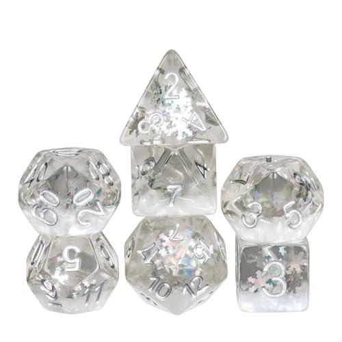Polyhedral Dice Sets DND Winter Dice for Role Playing Game(RPG) Table Game Dice (Winter Dice) - color: Winter Dice