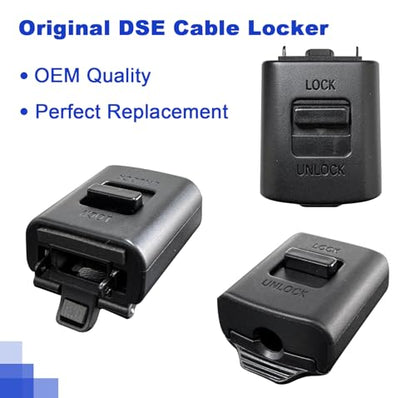 Replacement USB-C Cable & Locking Connector Kit for PS5 for DualSense Edge Controller, 9.2FT Braided Charging Camera Cord with Anti-Unplug Lock, Complete Wired Gaming Set Cam