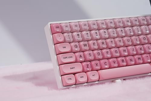 ZORNHER ZH100 Foundation Mechanical Kevboard,Pink Creamy Kevboard with Number Pad,Girly Keyboard,Full Size Gaming Keyboard Cute,Jelly MOA Profile,Creamy Sounding Linear Switches - color: Pink Foundation, size: Creamy Switch