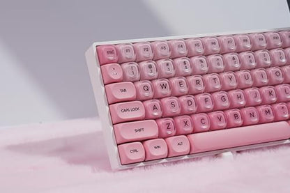 ZORNHER ZH100 Foundation Mechanical Kevboard,Pink Creamy Kevboard with Number Pad,Girly Keyboard,Full Size Gaming Keyboard Cute,Jelly MOA Profile,Creamy Sounding Linear Switches - color: Pink Foundation, size: Creamy Switch