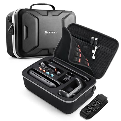 Mumba Deluxe Carrying Case for Nintendo Switch 2 [Max Version] All-in-One Hard Shell Travel Case,27 Game Card Slot, for Switch 2 Console, Pro Controller, Dock, Joy-Con, Switch 2 Accessories (Black)