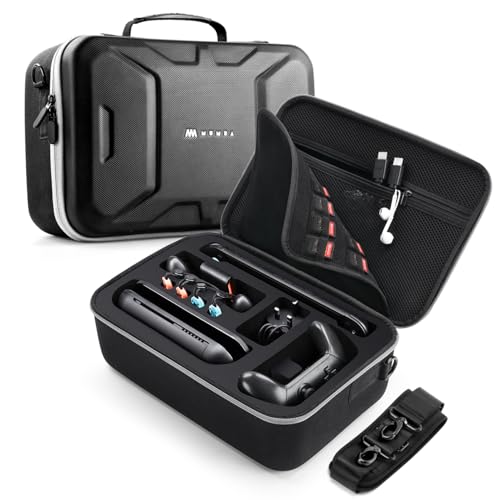 Mumba Deluxe Carrying Case for Nintendo Switch 2 [Max Version] All-in-One Hard Shell Travel Case,27 Game Card Slot, for Switch 2 Console, Pro Controller, Dock, Joy-Con, Switch 2 Accessories (Black)
