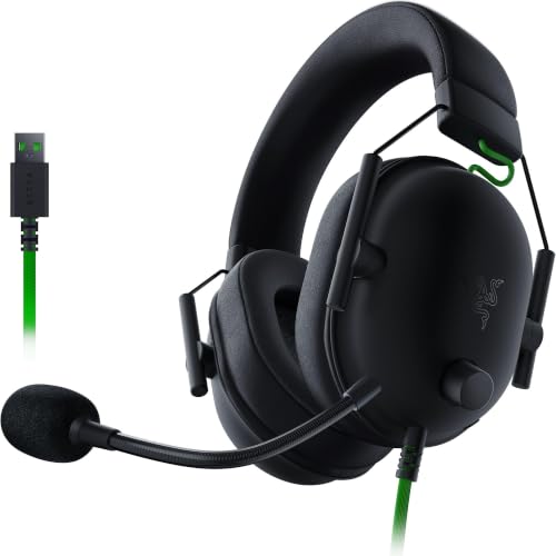 Razer BlackShark V2 X Wired Gaming Headset with 7.1 Surround Sound, 50mm Drivers, Noise Cancelling Mic (Pack of 8) - color: Black, size: USB (Pack of 8), style: PC