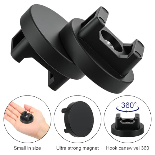 Yookeer Magnetic Zip Tie Mount Base Black Magnetic Cable Clips Wire Holder Multipurpose Cable Ties Management Base Electrical Supplies for Wire - size: 31 mm
