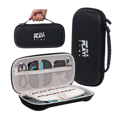 Carrying Case for Nintendo Switch 2, Protective Hard Shell with Games Cartridges, Shockproof Travel Bag Pouch for Console & Accessories Organizer