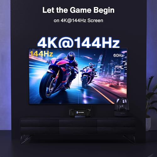 iVANKY 8-in-1 Steam Deck Dock for ASUS ROG Ally X/Legion Go/MSI Claw | 4K@144Hz Docking Station, ROG Alloy/Valve Stream Deck OLED Hub, HDMI 2.1, 1Gbps Ethernet, 3*USB-A 3.0, 100W Charge - color: Midnight Blue