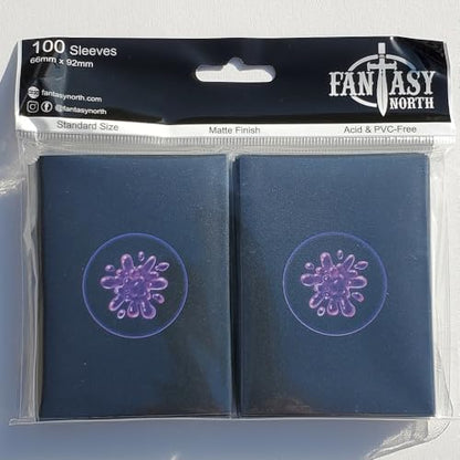 Elements I - 100 Textured Matte TCG Card Sleeves - Fits Magic MTG Commander Pokemon and Other Card Games - Playing Card Sleeves (Poison) - style: Poison
