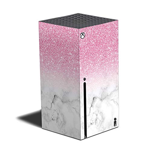 Mighty Skins Skin Compatible with Xbox Series X - Marble Glitz | Protective, Durable, and Unique Vinyl Decal wrap Cover | Easy to Apply and Change Styles | Made in The USA (MIXBSERX-Marble Glitz) - color: Marble Glitz