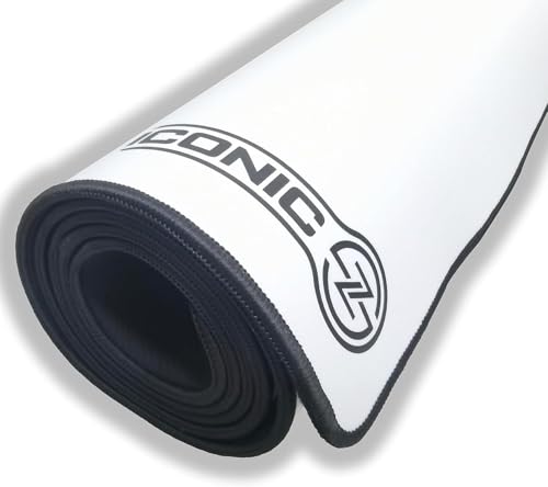 XL Extended Gaming Mouse Pad/Mat 34"x14"(White) - Large & Wide Desk Cloth Mousepad - Stitched/Water Proof/Non Slip Base - color: White, size: XL 34"x14"