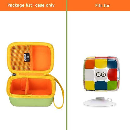 Tourmate Hard Storage Case for GoCube Edge, The Connected Electronic Bluetooth Cube - Award-Winning 3x3 Speen Cube (Box for Sale) - color: Green & Yellow