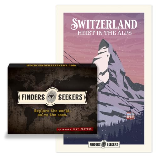 Mystery Game | Switzerland: Heist in the Alps – Be a Detective and Investigate an Unsolved Case, Escape Room Puzzles, for Date Night, Game Night or Solo.
